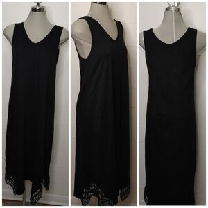 Mododoc 100% cotton crochet hem dress M